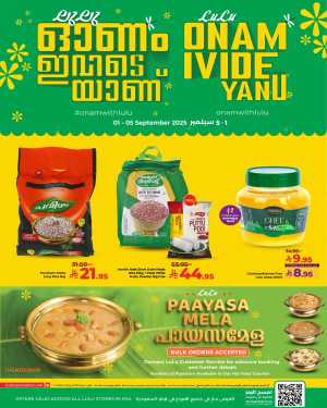 Onam Utsav Offer! In Lulu Hypermarket Riyadh,Dammam,Jeddah,Hafar Al Batin,Hail,Al Hasa,Jubail,Al Khobar,Makkah,Tabuk,Khamis Mushait,Al-Kharj,Yanbu,Saihat,Qaseem