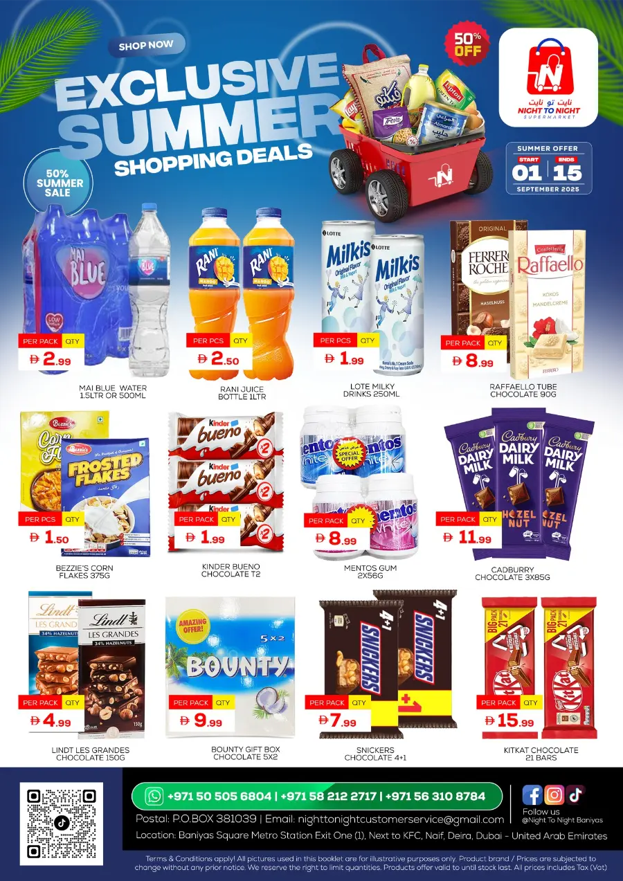 Exclusive Summer Shopping Deals In Night to Night Dubai