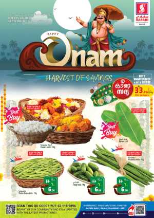 Onam special offer In Safari Hypermarket Ras al Khaimah