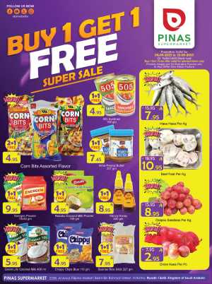 Buy 1 get 1 free In Pinas Supermarket Riyadh