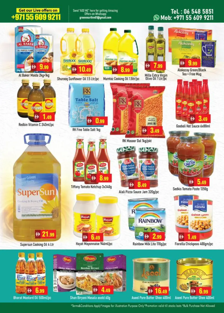 Super discount offer In Green Mart Sharjah / Ajman