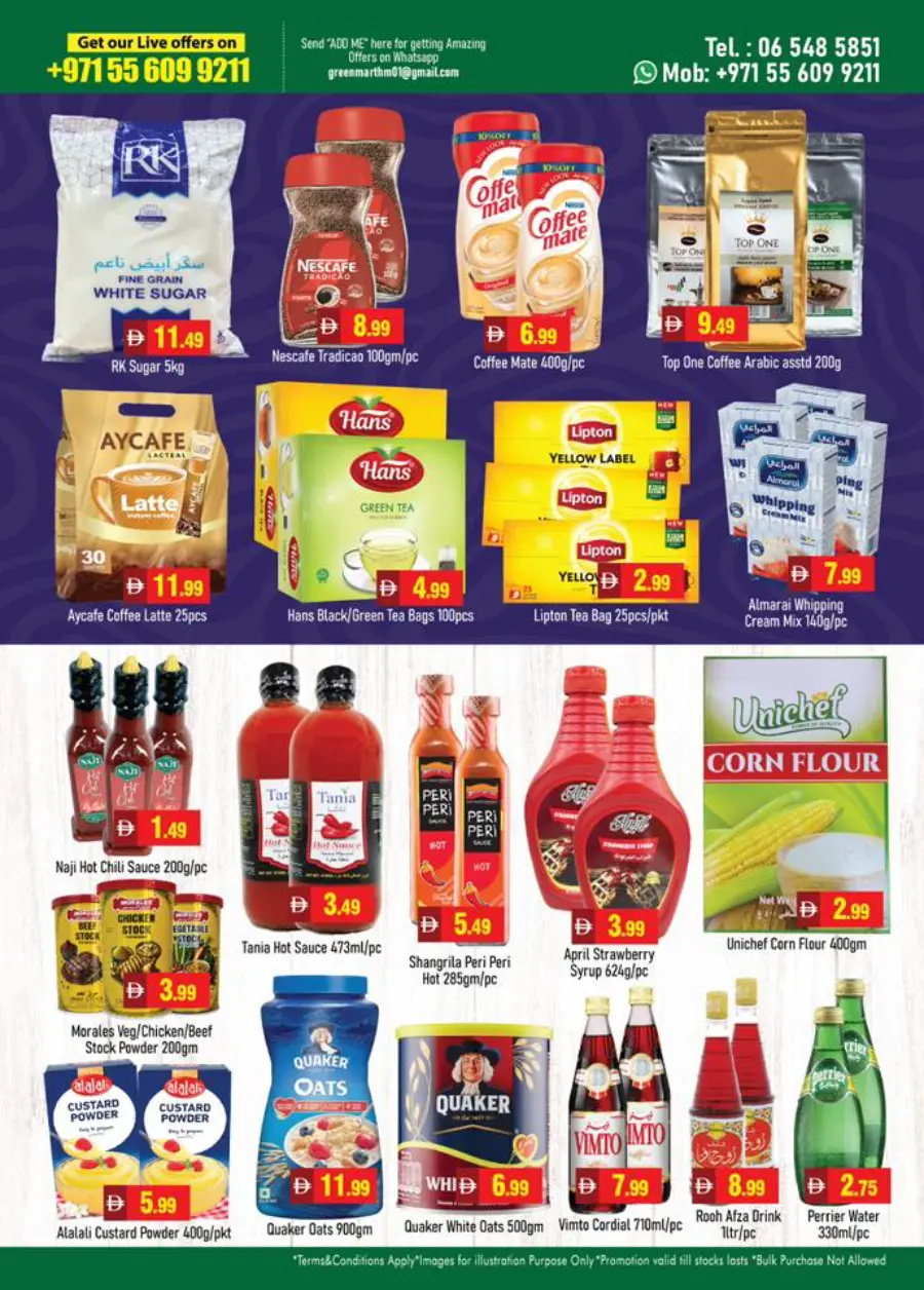 Super discount offer In Green Mart Sharjah / Ajman