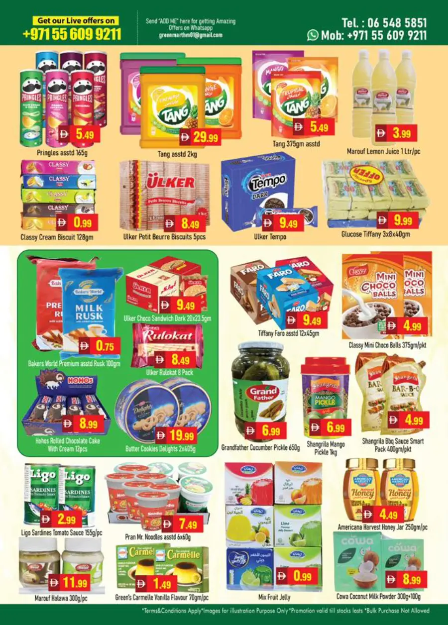 Super discount offer In Green Mart Sharjah / Ajman