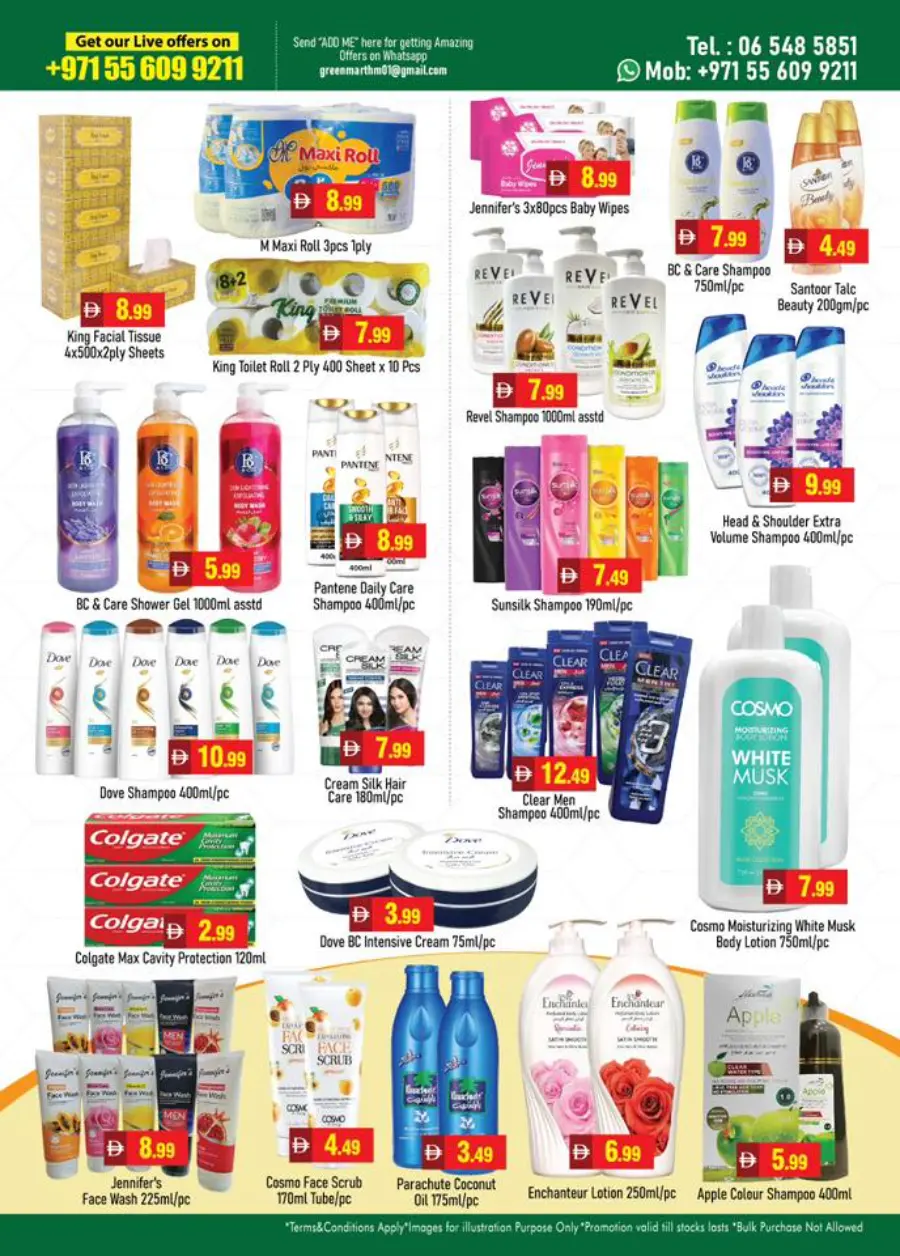 Super discount offer In Green Mart Sharjah / Ajman