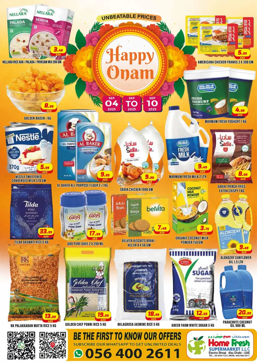Happy onam In Home Fresh Abu Dhabi