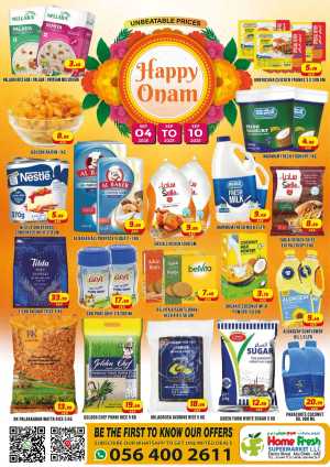 Happy onam In Home Fresh Abu Dhabi