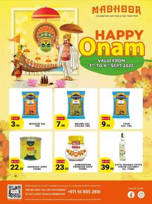 Onam Special Offer In Madhoor Stores Dubai,Sharjah / Ajman