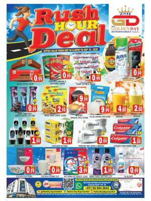 Rush Hour Deals In ZSH Golden Day Hypermarket Dubai