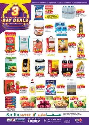 3 Days of Big Savings – Shop Now! In SAFA Express Supermarket Al Ain
