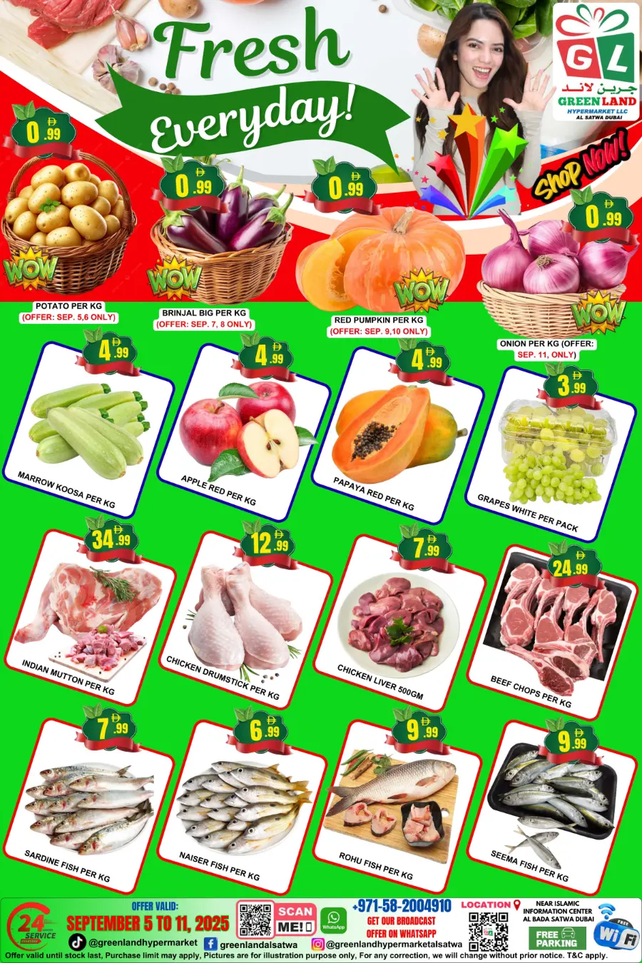 September Super Sale In Green Land Hypermarket Dubai