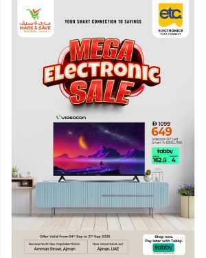 Mega Electronic Sale In Mark & Save Sharjah / Ajman