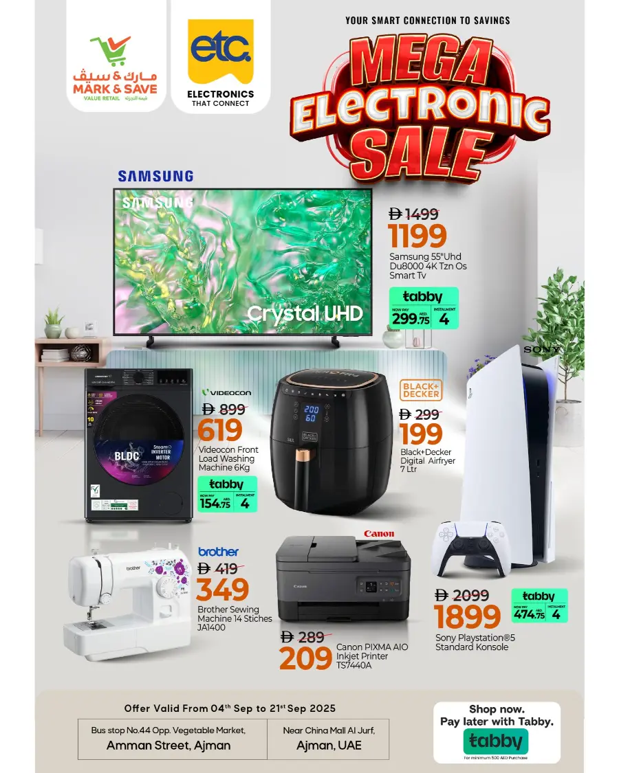 Mega Electronic Sale In Mark & Save undefined