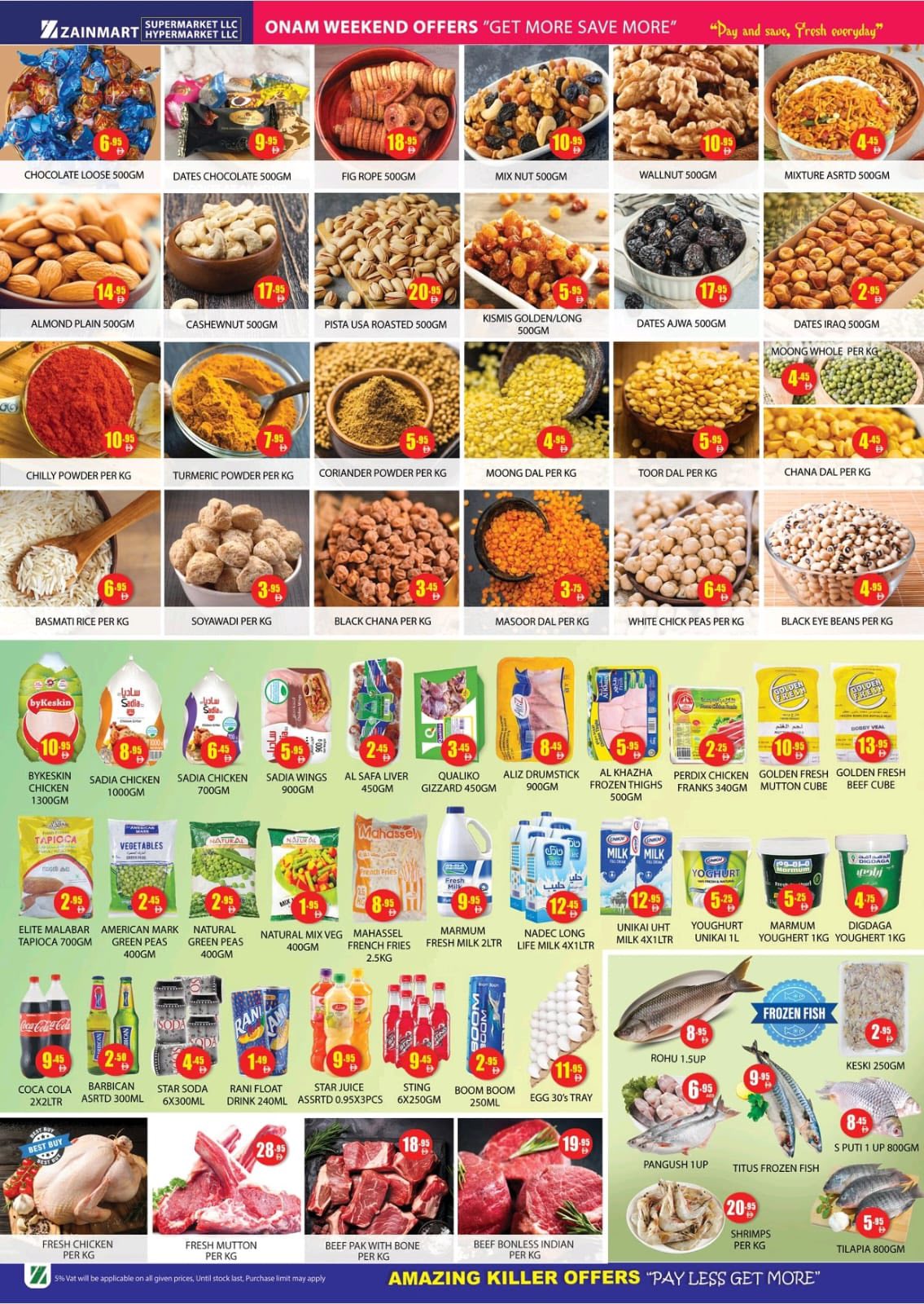 Weekend Deals – Amazing Prices! In Zain Mart Super Market Ras al Khaimah