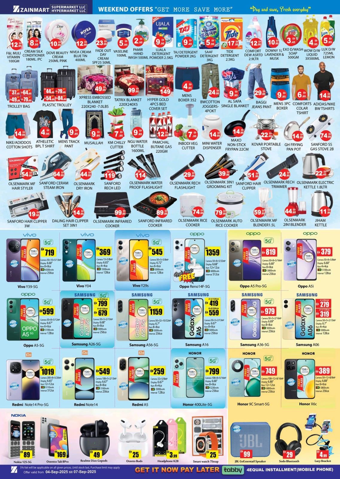 Weekend Deals – Amazing Prices! In Zain Mart Super Market Ras al Khaimah