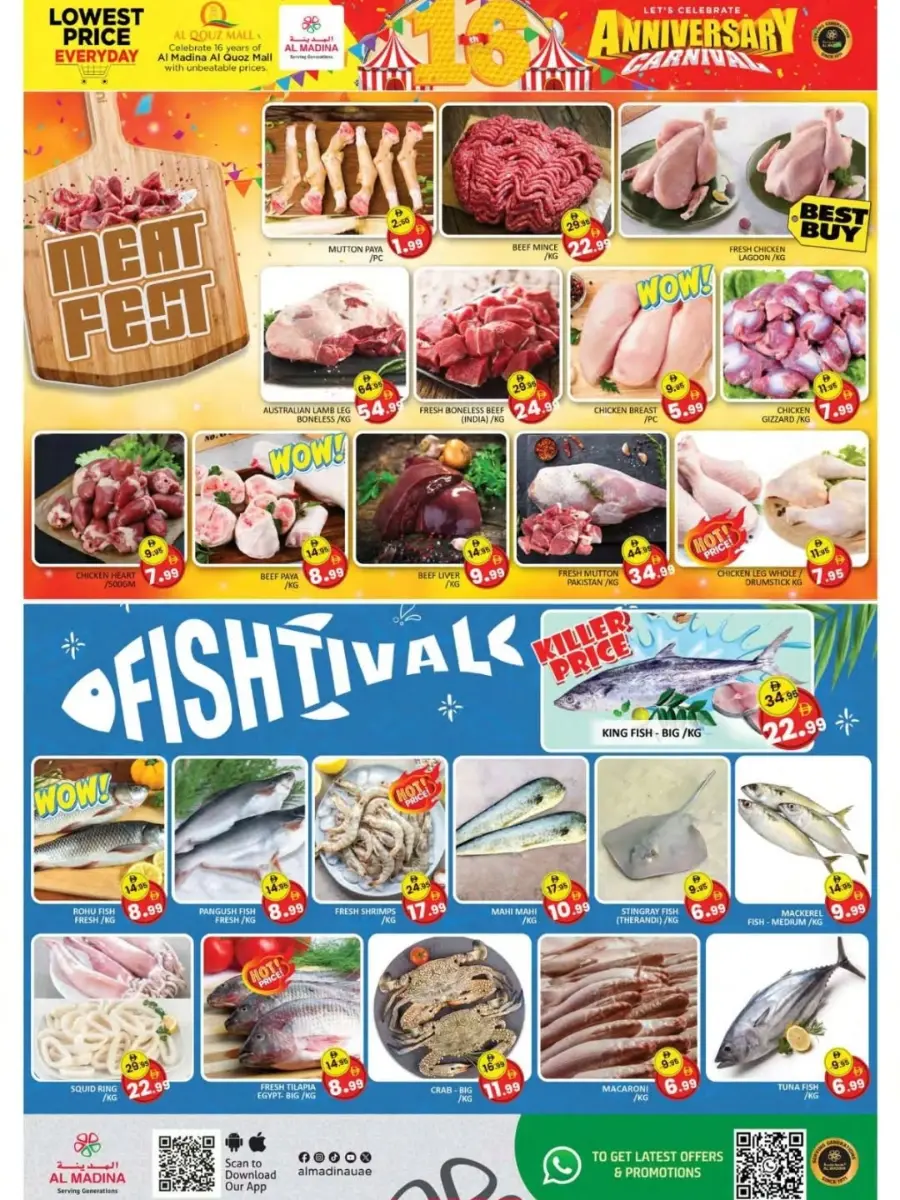 16th Anniversary Offers In Al Madina Hypermarket Dubai