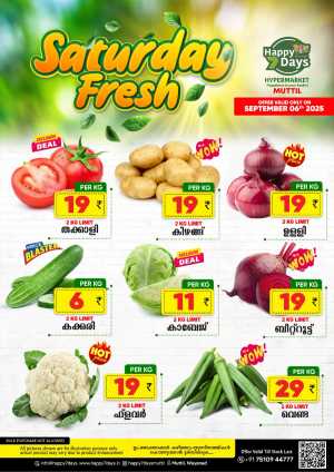 Saturday Fresh Deals In Happy 7 Days Wayanad