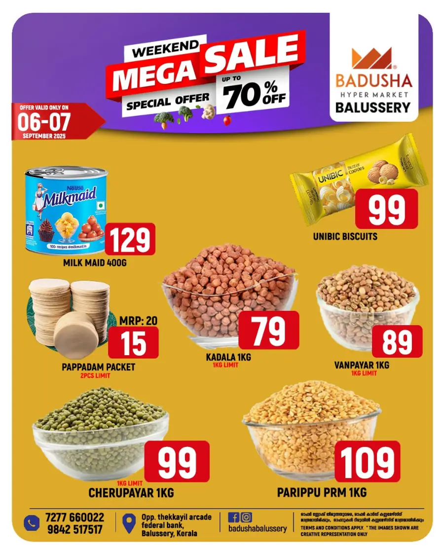 Weekend Mega Sale In Badusha Hypermarket undefined