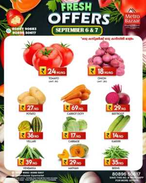 Fresh Deals In Metro Bazaar Kannur