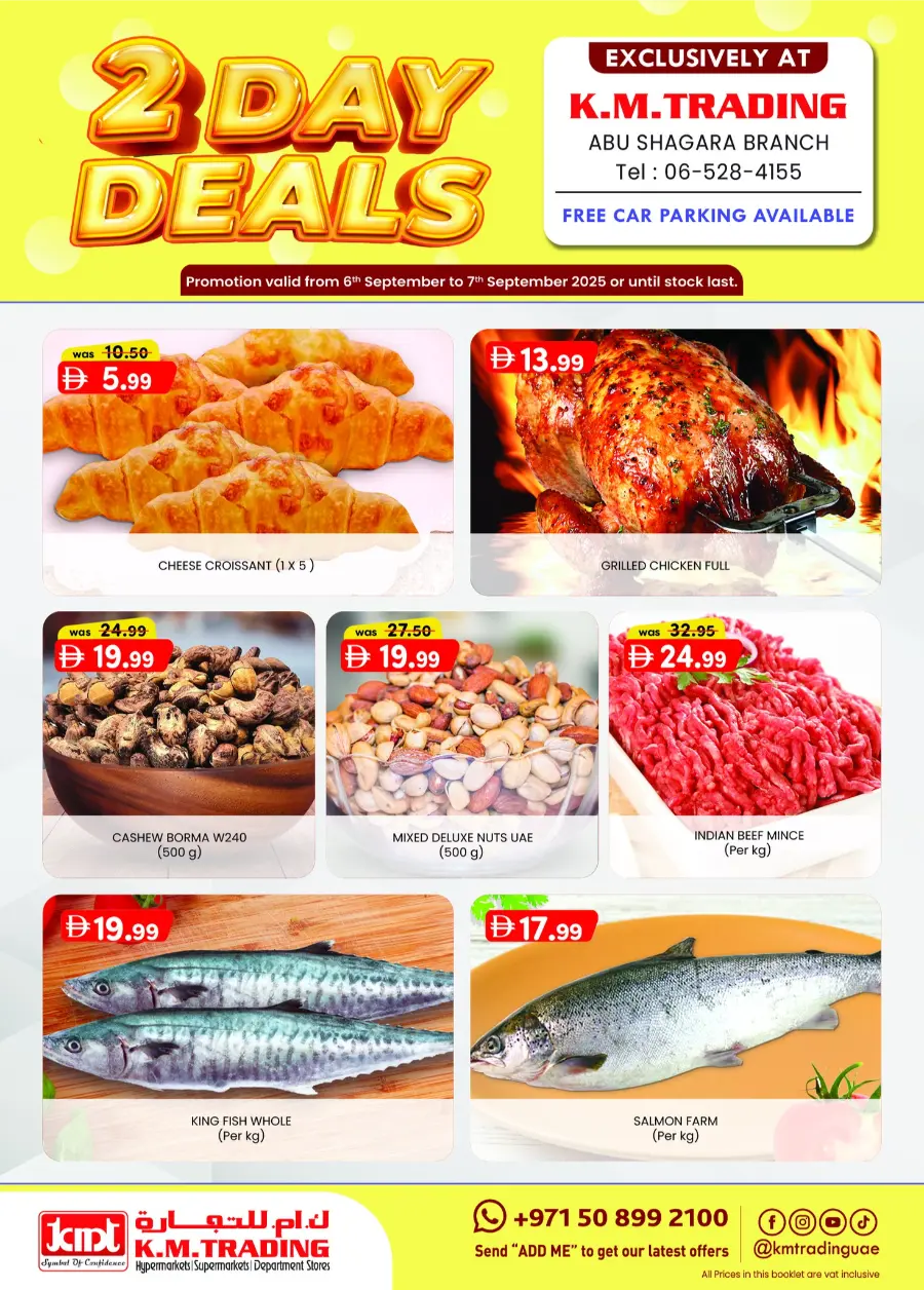 2 Day Deals In K.M Trading Sharjah / Ajman