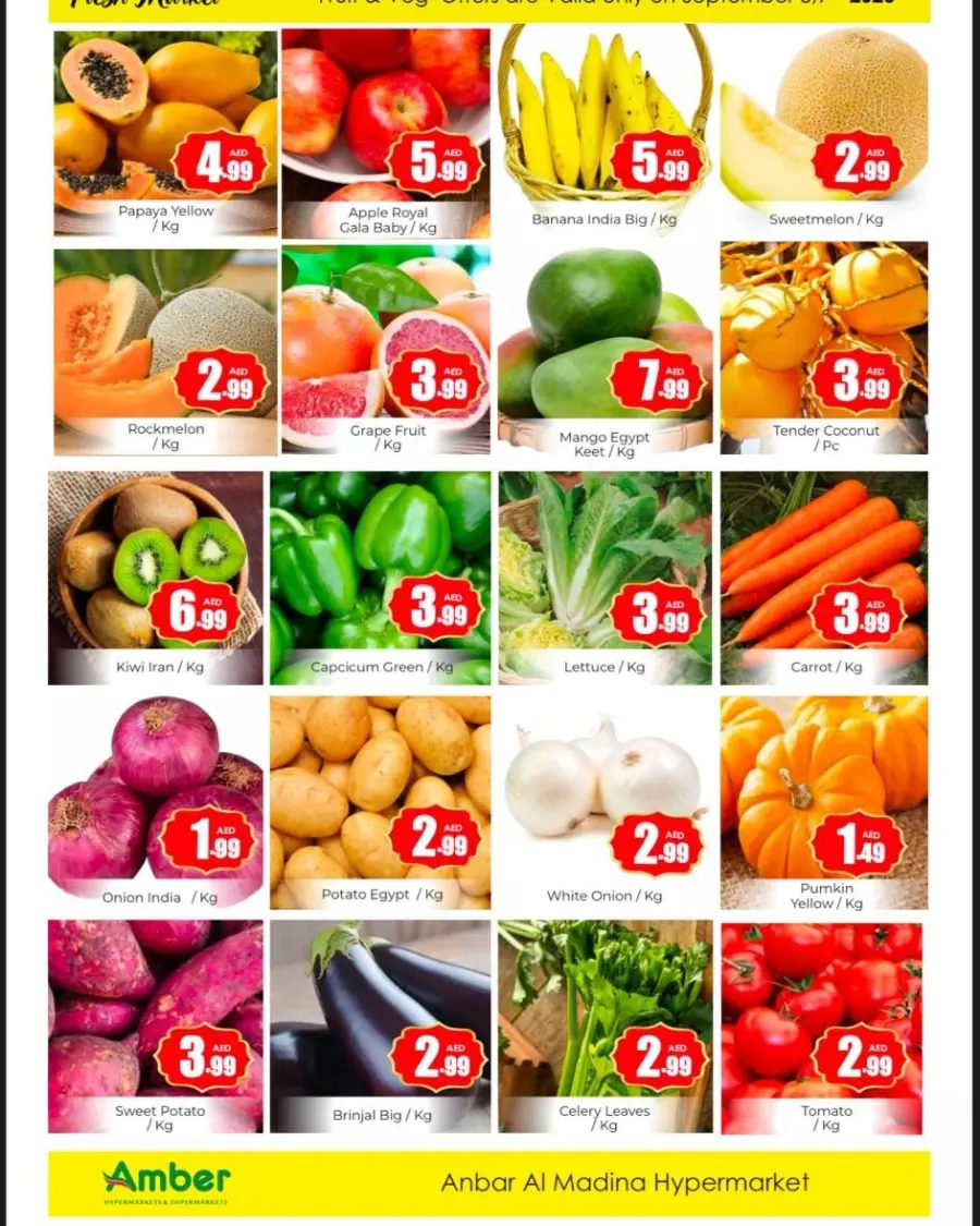Midweek exclusive deals In Amber Hypermarket Sharjah / Ajman