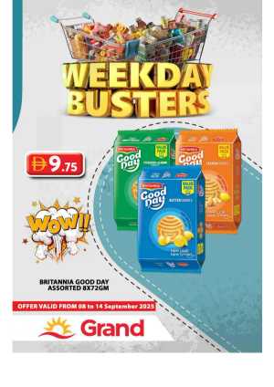 Weekday Busters In Grand Hypermarket Dubai,Sharjah / Ajman