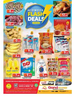 Midweek flash deals In Grand Hypermarket Dubai