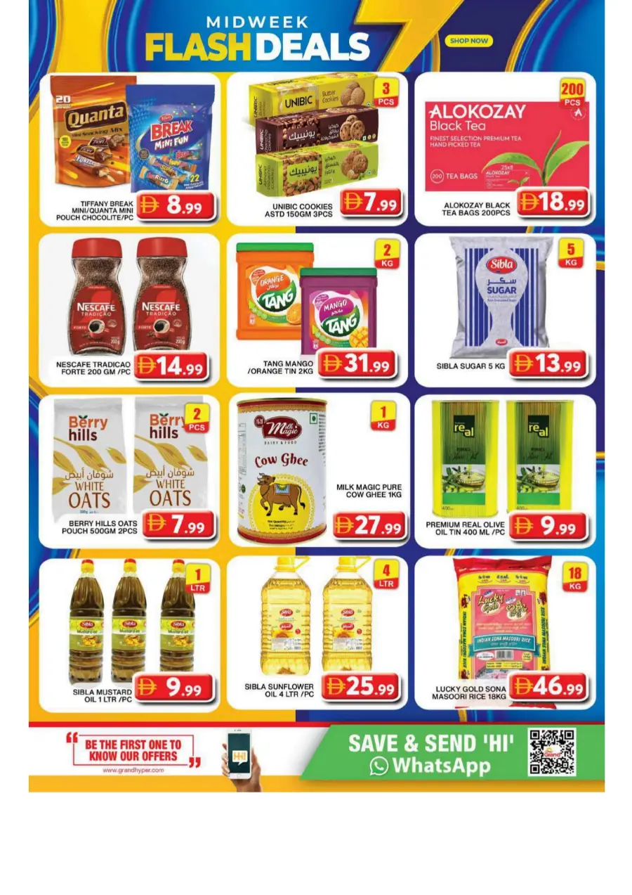 Midweek flash deals In Grand Hypermarket Dubai