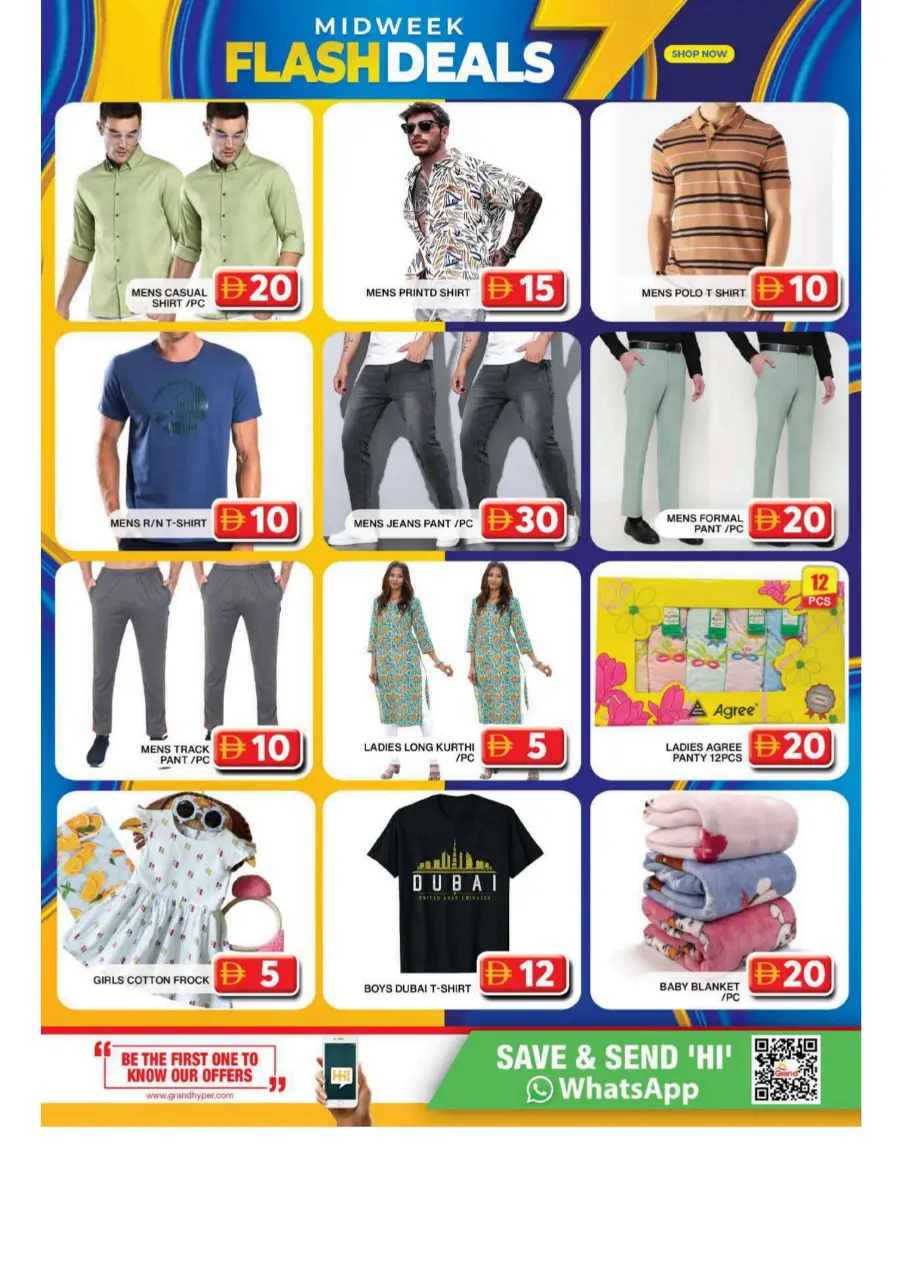 Midweek flash deals In Grand Hypermarket Dubai