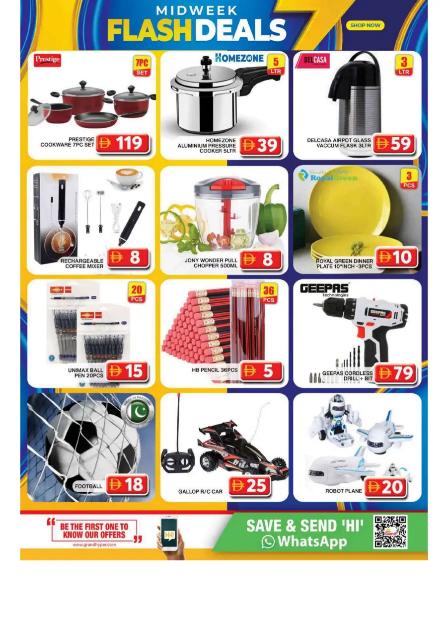Midweek flash deals In Grand Hypermarket Dubai