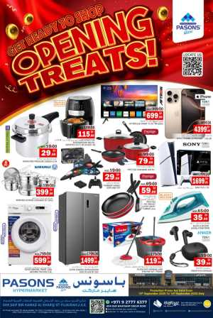 Opening treats In Pasons Fujairah
