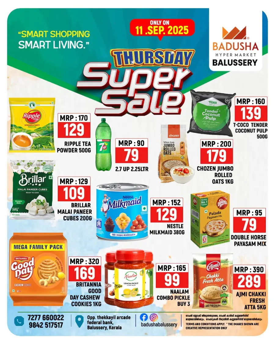 Thursday super sale In Badusha Hypermarket Calicut