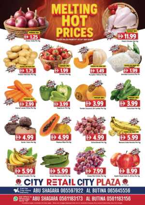 Melting hot prices In City Retail Sharjah / Ajman