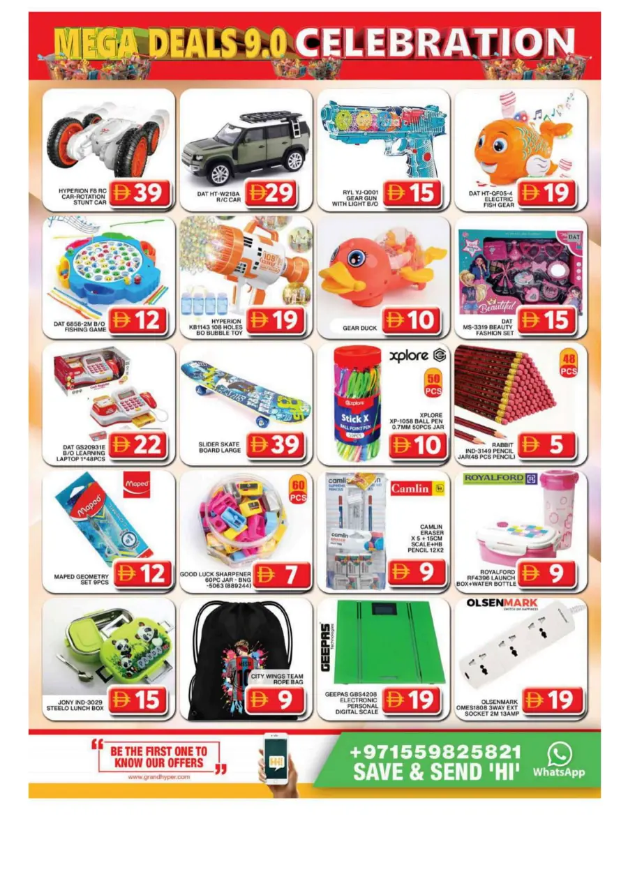 Mega deals celebration In Grand Hypermarket Dubai