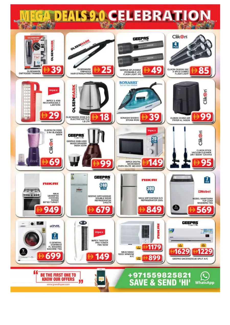Mega deals celebration In Grand Hypermarket Dubai