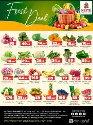 Fresh Deals In Nesto Hypermarket Calicut,Malappuram,Kannur,Thrissur,Palakkad