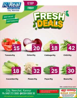 Fresh Deals In Real Hyper Market Kannur