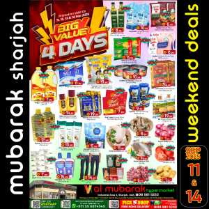 Big Value 4 Days In Mubarak Hypermarket Sharjah / Ajman
