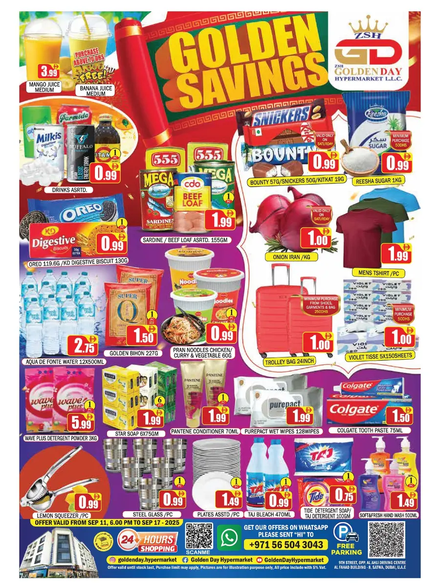 Golden Savings In ZSH Golden Day Hypermarket Dubai