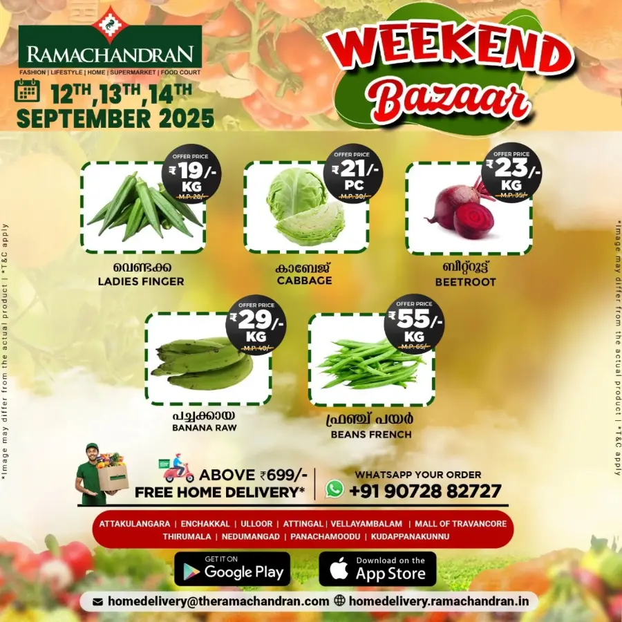 Weekend Bazar In Ramachandran Supermarket Trivandrum