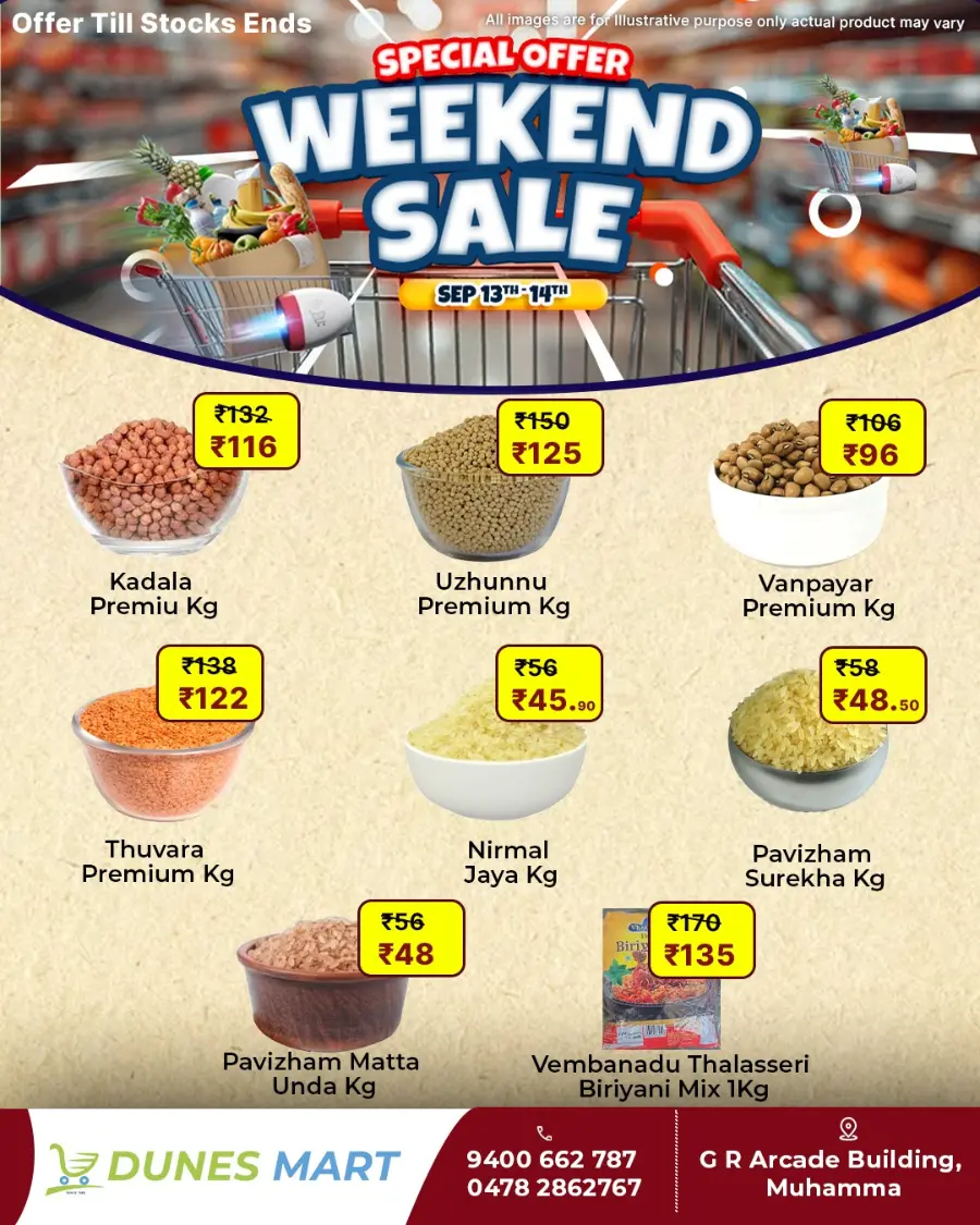 Weekend Sale In Dunes Mart Alappuzha
