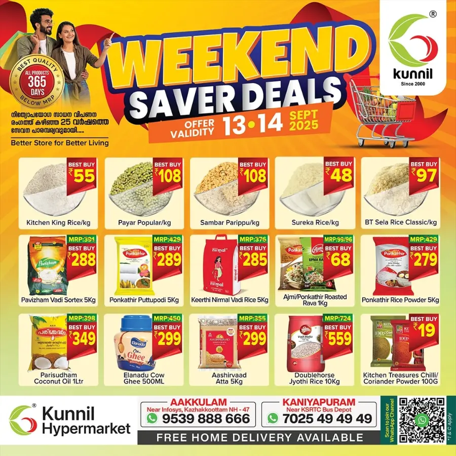 Weekend saver deals In Kunnil Hypermarket Trivandrum