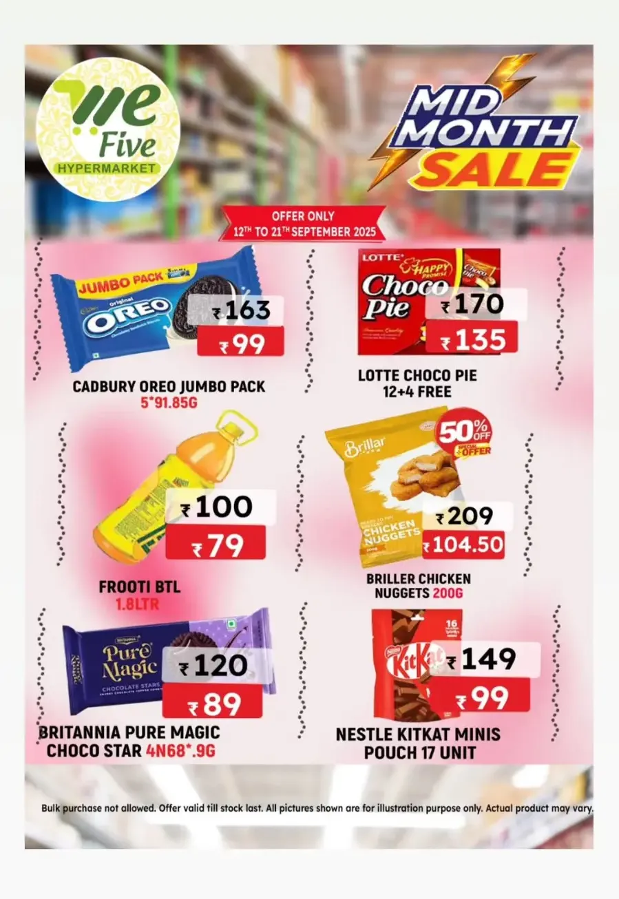 Mid month sale In We Five Hypermarket Thrissur
