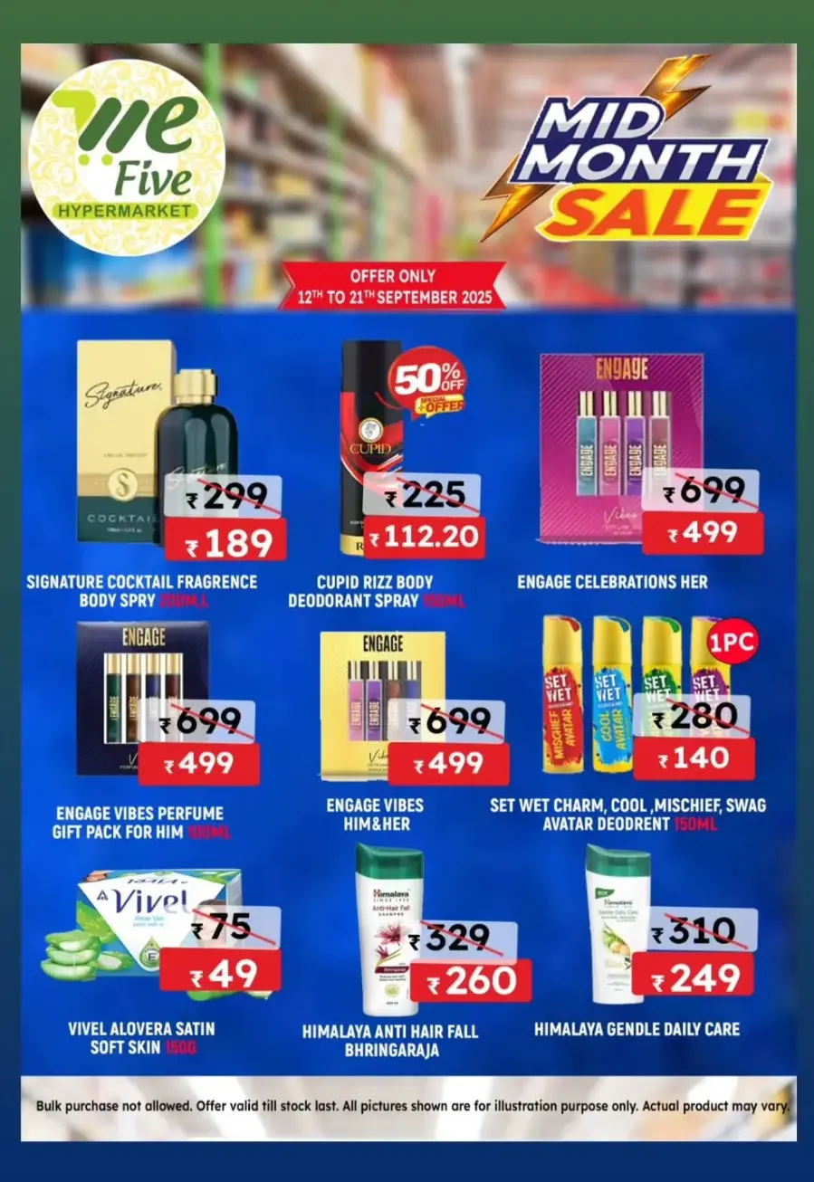 Mid month sale In We Five Hypermarket Thrissur