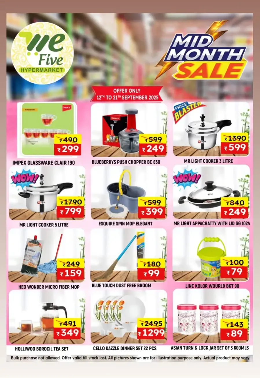 Mid month sale In We Five Hypermarket Thrissur