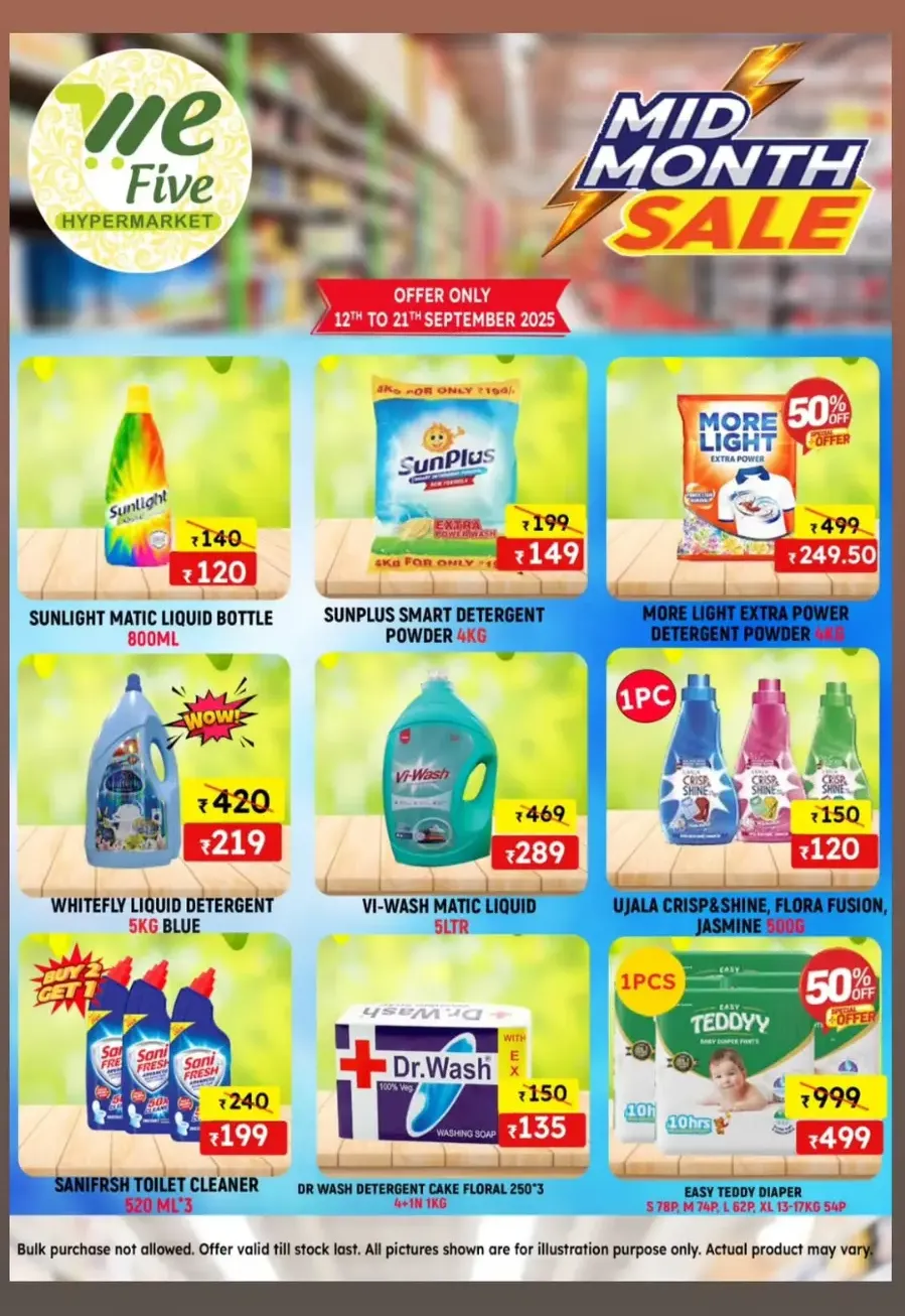Mid month sale In We Five Hypermarket Thrissur