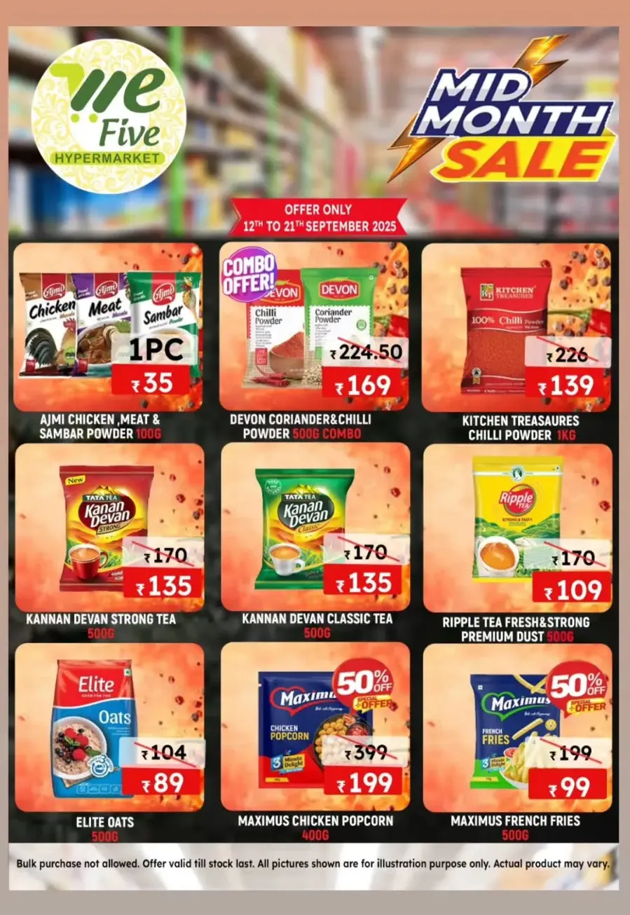 Mid month sale In We Five Hypermarket Thrissur