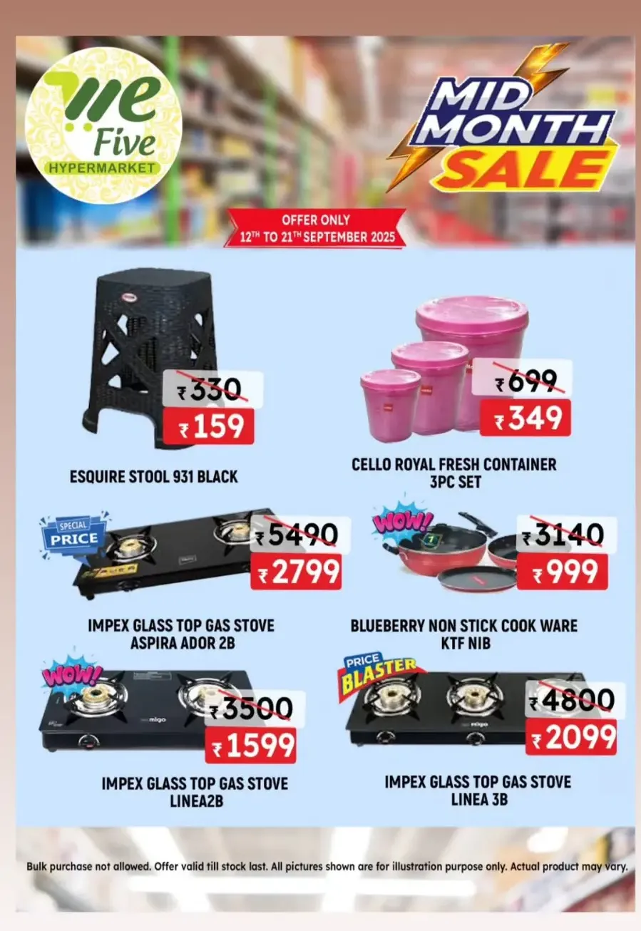 Mid month sale In We Five Hypermarket Thrissur