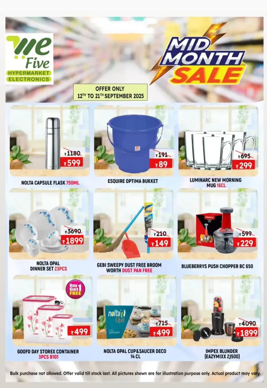 Mid month sale In We Five Hypermarket Thrissur