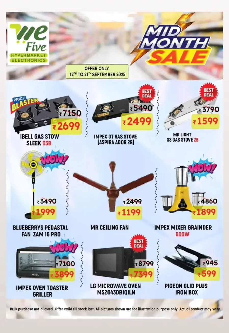Mid month sale In We Five Hypermarket Thrissur