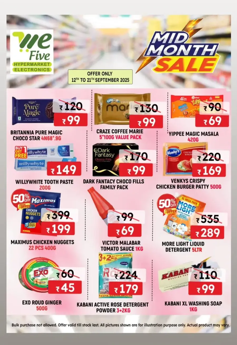 Mid month sale In We Five Hypermarket Thrissur